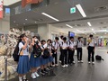 空港での出発式