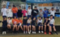 池間小、狩俣小、福嶺小の合同チームの集合写真