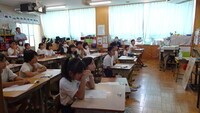 サイバー防止教室の様子(4年)