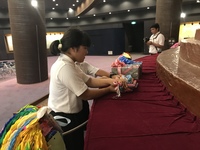 1日目の平和祈念堂の様子