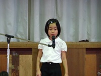 2年生代表　1学期より少しでもできることを増やしたい