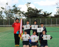 祝☆団体戦の部優勝:西城中学校女子ソフトテニス部
