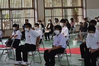 三密を避けて、いつもより広い間隔をとって・・